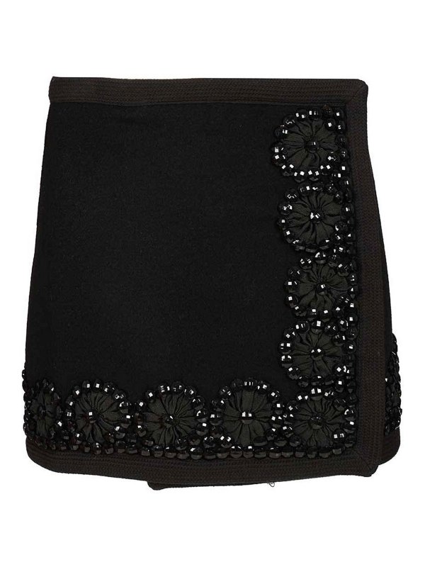 P.A.R.O.S.H.: mini skirts - Wool Miniskirt