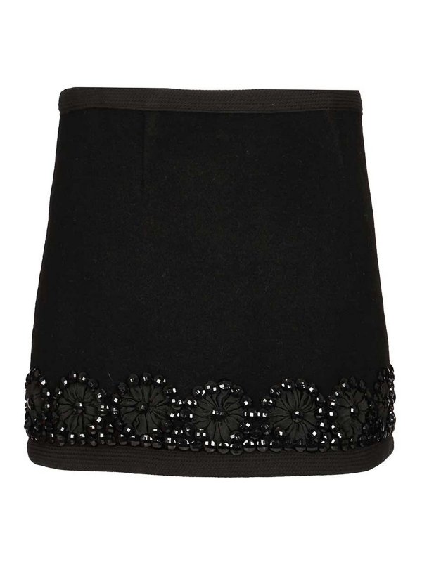 P.A.R.O.S.H.: mini skirts online - Wool Miniskirt