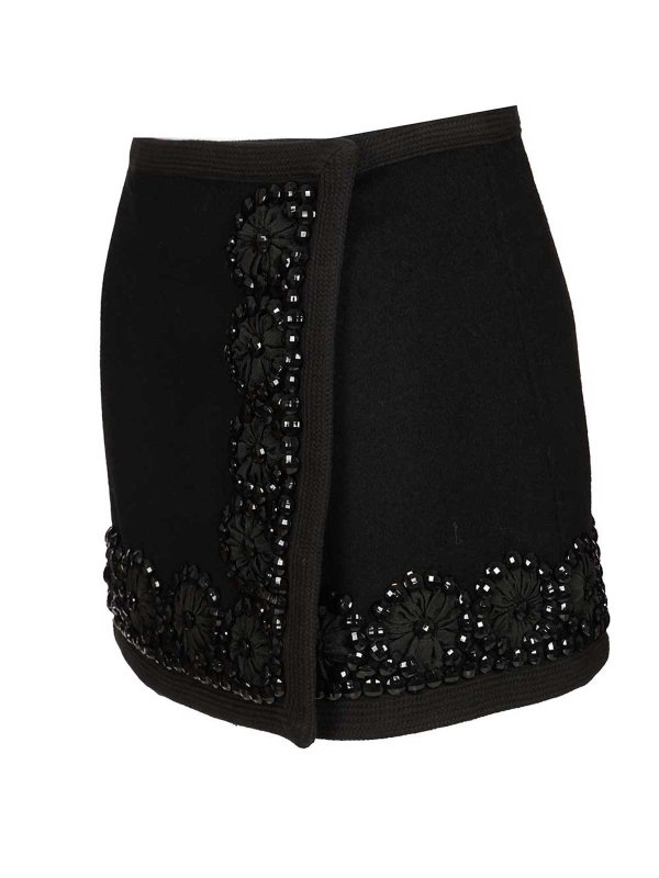 The Best Shops P.A.R.O.S.H.: mini skirts - Wool Miniskirt