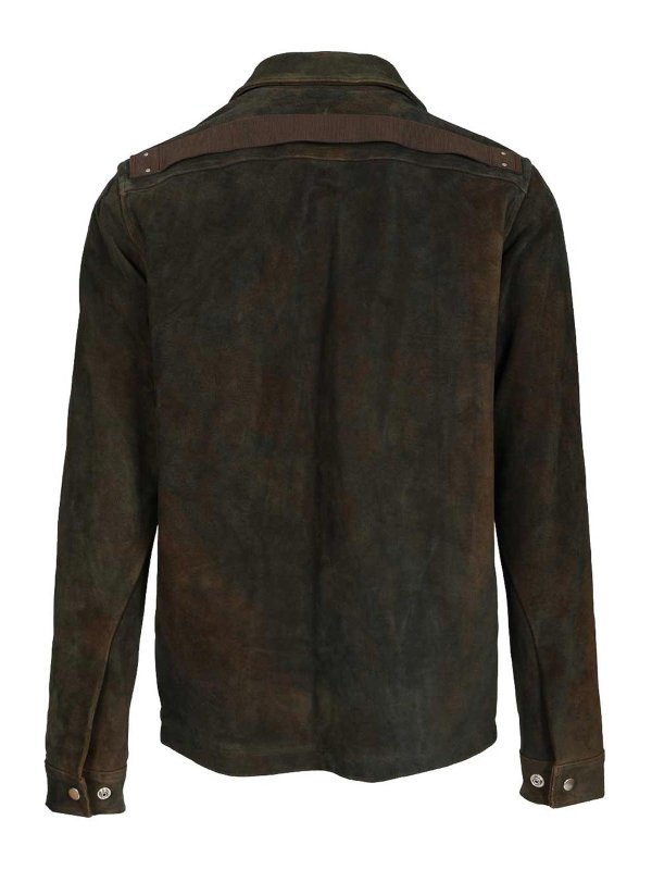 RICK OWENS: レザージャケット online - レザージャケット - ブラウン