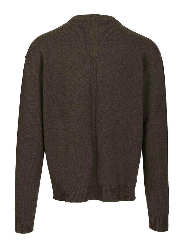 RICK OWENS: crew necks online - Cashmere Crew Neck Sweater