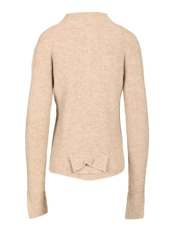 RICK OWENS: Cuellos altos y polos online - Suéter Con Cuello Alto - Beis