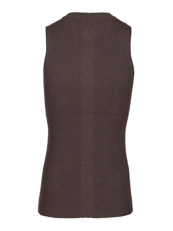 RICK OWENS: Tops & Tank tops online - Ribbed Knit Tank Top