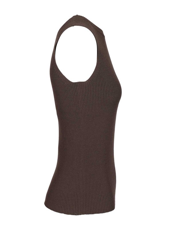 The Best Shops RICK OWENS: Tops & Tank tops - Ribbed Knit Tank Top
