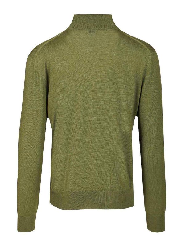 SAINT LAURENT: crew necks online - Cashmere Wool And Silk Turtleneck Sweater