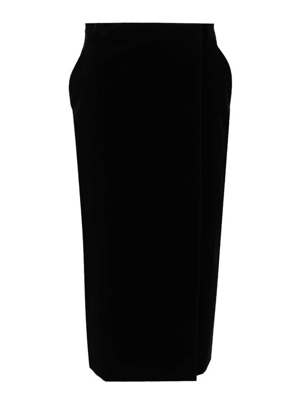 SAINT LAURENT: Knee length skirts & Midi - Wrap Midi Skirt