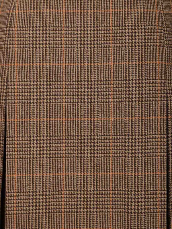 Prince Of Wales Midi Skirt shop online: SAINT LAURENT