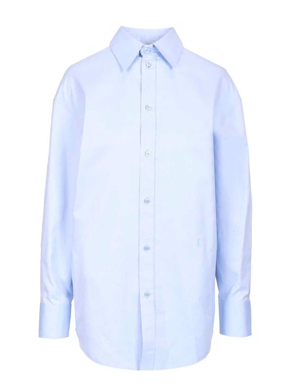 SAINT LAURENT: shirts - Oxford Cotton Shirt