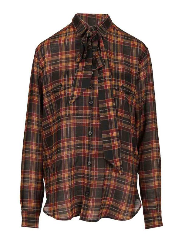 SAINT LAURENT: shirts - Lavallire Cassandre Shirt