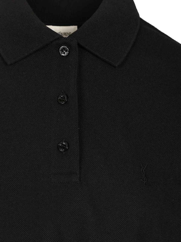 The Best Shops SAINT LAURENT: polo shirts - Cassandre Polo Shirt In Piqu