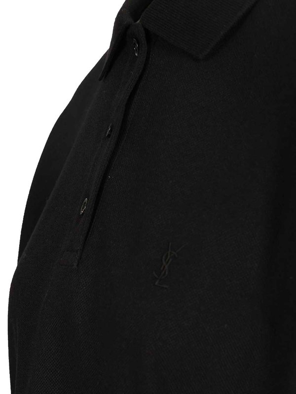 Cassandre Polo Shirt In Piqu shop online: SAINT LAURENT