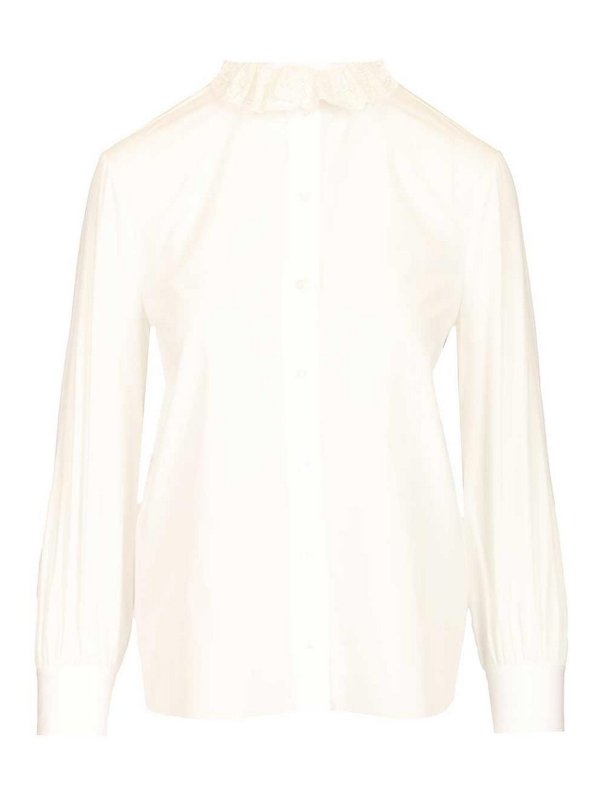 SAINT LAURENT: shirts - Cotton Poplin Shirt