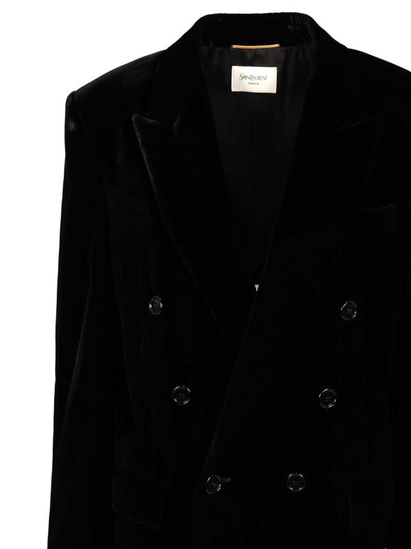 The Best Shops SAINT LAURENT: blazers - Cassandre Double-Breasted Jacket
