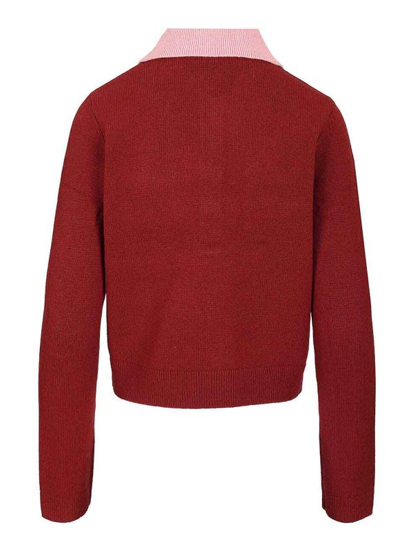Self Portrait: Pull col rond online - Pull Col Rond - Rouge Brun