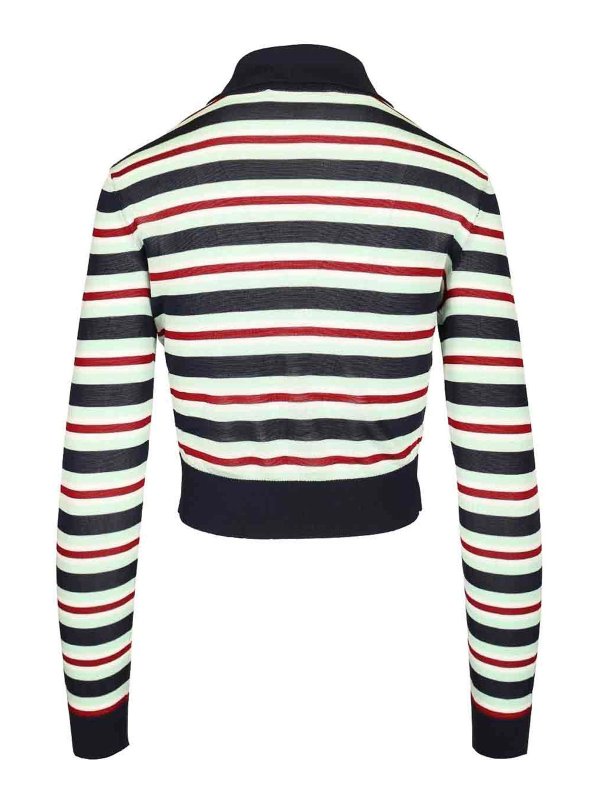 Self Portrait: Strickpullover mit Rundhalsausschnitt online - Rundhalspullover - Blau