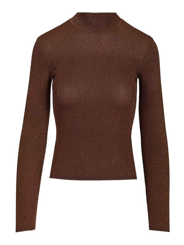 Self Portrait: Tops y camisetas sin mangas - Top - Marrón