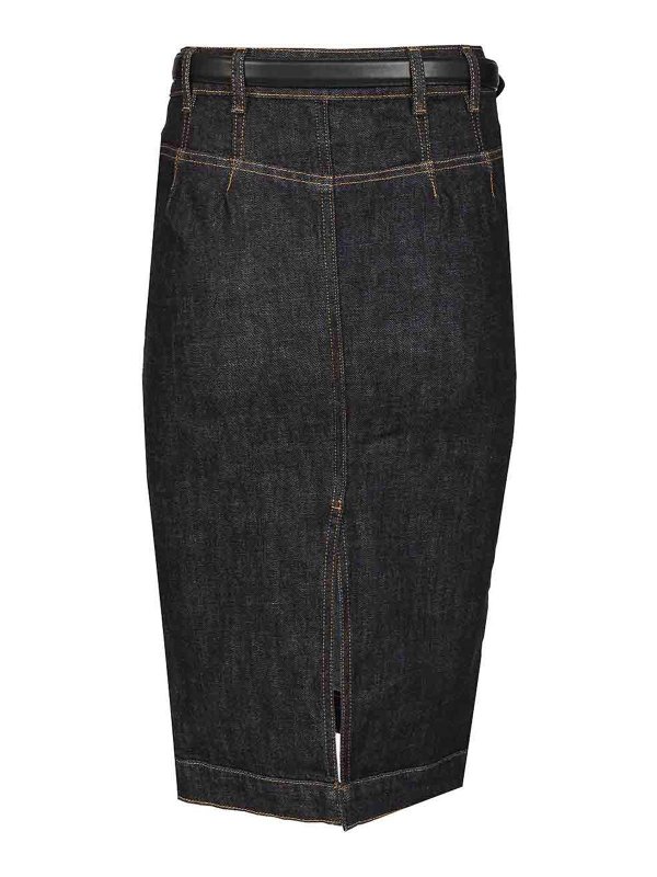 Self Portrait: Knielange und Midi Röcke online - Midirock - Blau