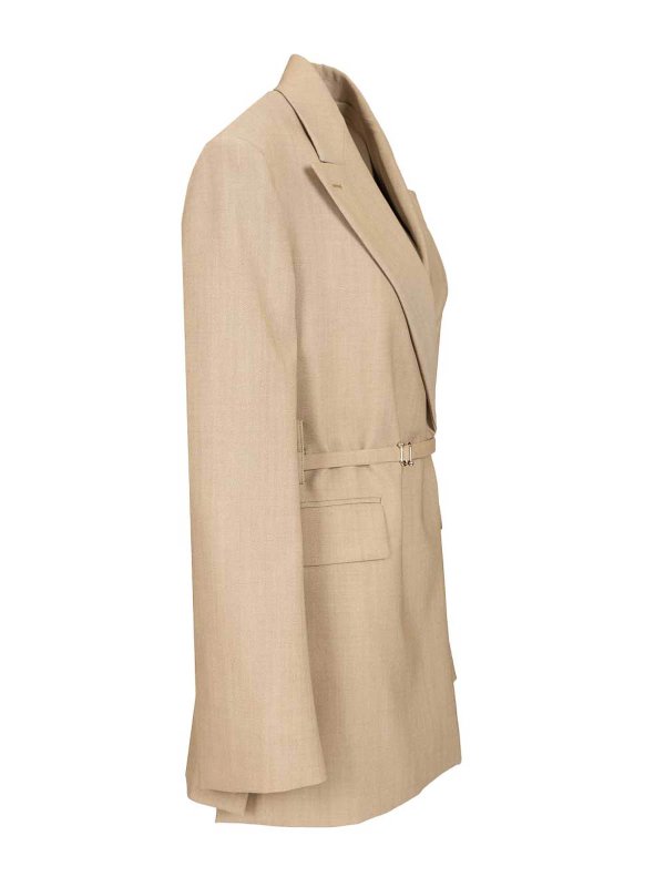 The Best Shops SPORTMAX: blazers - Long Double-Breasted Wool Blazer