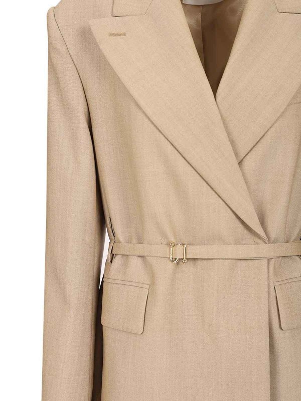 Long Double-Breasted Wool Blazer shop online: SPORTMAX