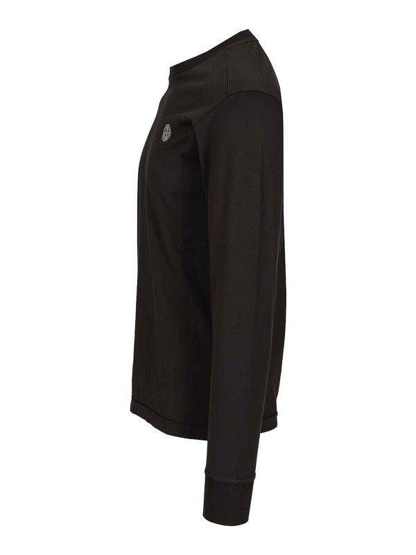 The Best Shops STONE ISLAND: t-shirts - Long-Sleeved Cotton Jersey T-Shirt