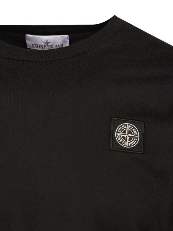 Long-Sleeved Cotton Jersey T-Shirt shop online: STONE ISLAND
