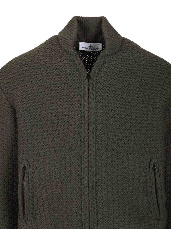 クルーネック - 緑 shop online: STONE ISLAND