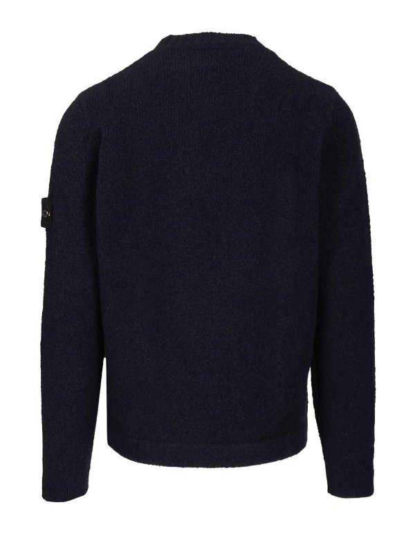 STONE ISLAND: Suéteres con cuello pico online - Suéter Cuello Redondo - Azul