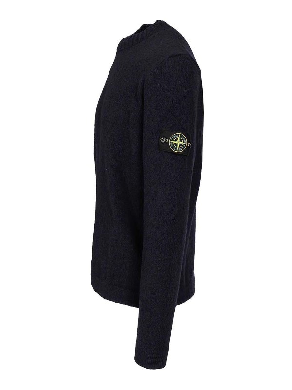 The Best Shops STONE ISLAND: Suéteres con cuello pico - Suéter Cuello Redondo - Azul