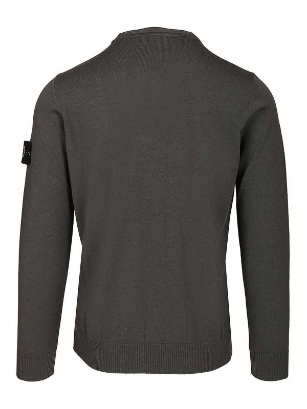 STONE ISLAND: Pull col rond online - Pull Col Rond - Gris