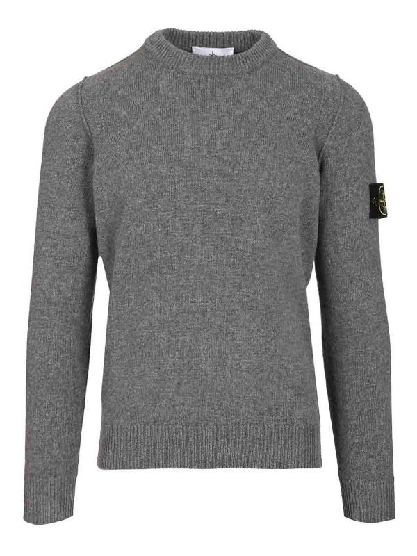 STONE ISLAND: crew necks - Lambswool Crewneck Sweater