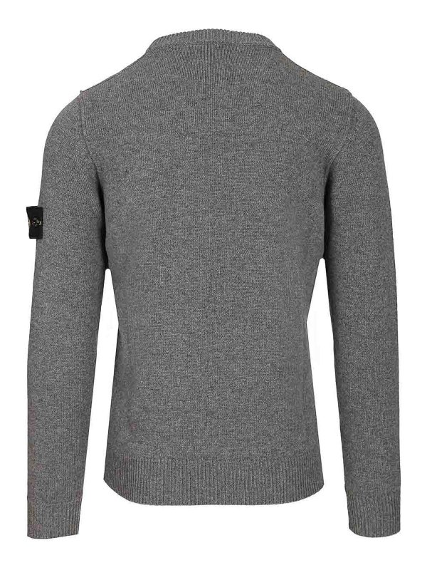 STONE ISLAND: crew necks online - Lambswool Crewneck Sweater