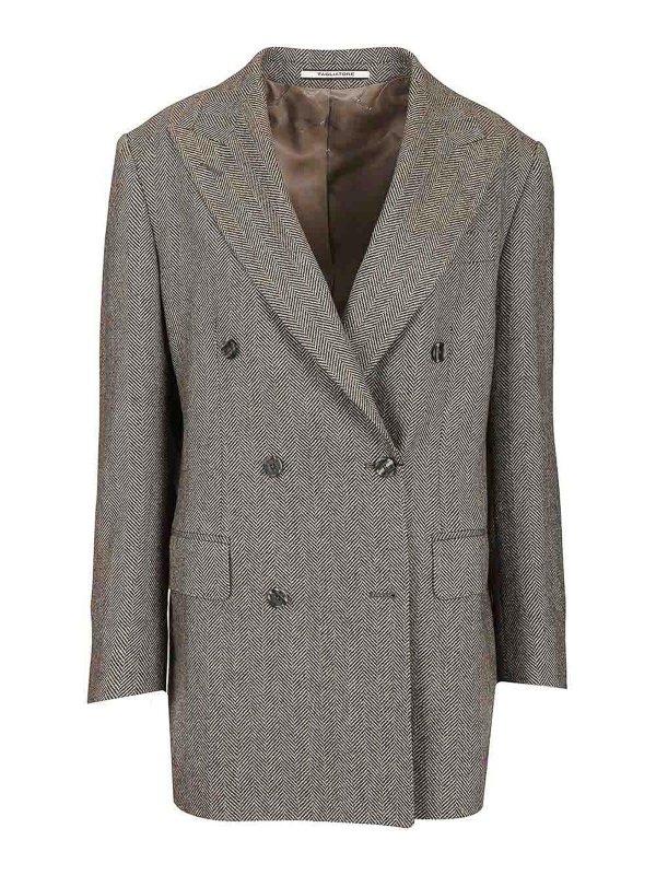 TAGLIATORE: Blazer - Blazer - Gris