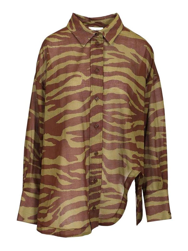 The Attico: Hemden - Hemd - Braun