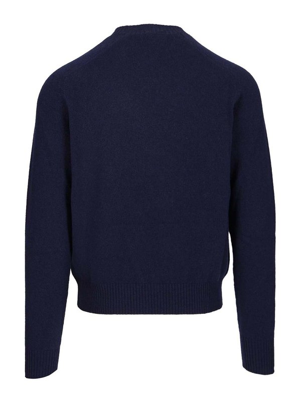 TOM FORD: Strickpullover mit Rundhalsausschnitt online - Rundhalspullover - Blau