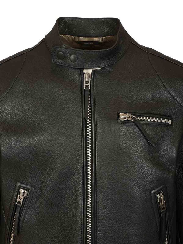 Biker In Full Grain Leather shop online: TOM FORD