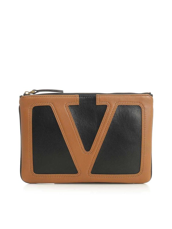 VALENTINO GARAVANI: leather coats - Clutch