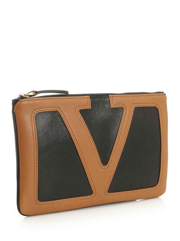 VALENTINO GARAVANI: leather coats online - Clutch