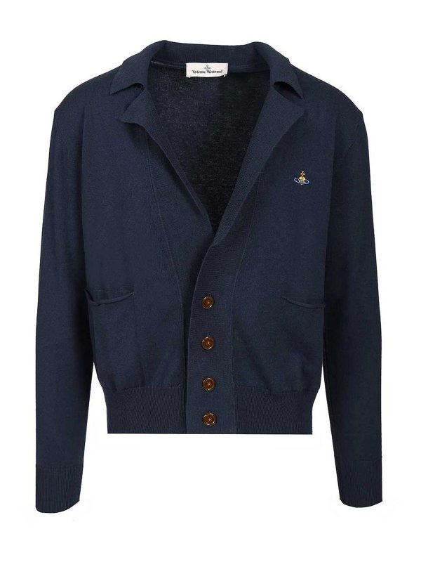 VIVIENNE WESTWOOD: Cardigans - Cardigan - Blau