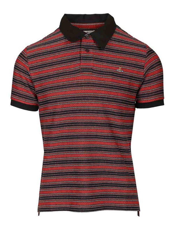 VIVIENNE WESTWOOD: polo shirts - Striped Polo Shirt