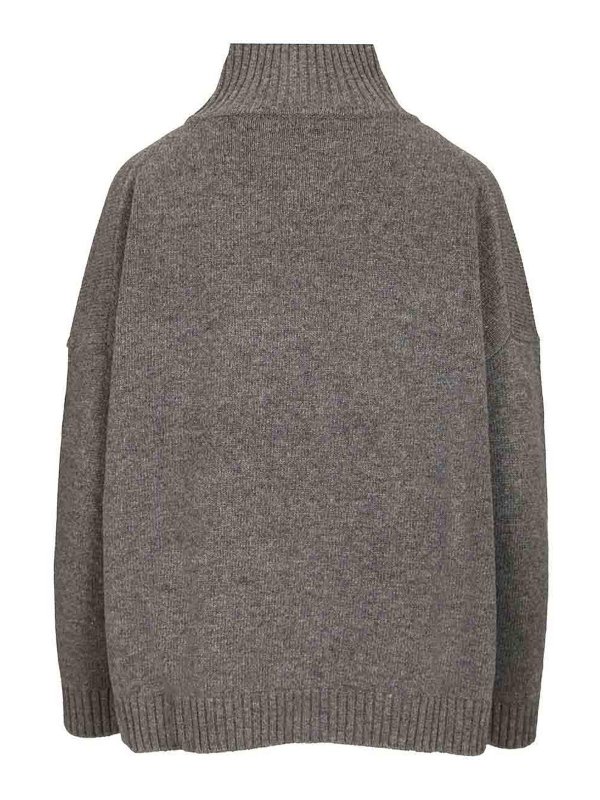 WEEKEND MAX MARA: Strickpullover mit Rundhalsausschnitt online - Rundhalspullover - Grau