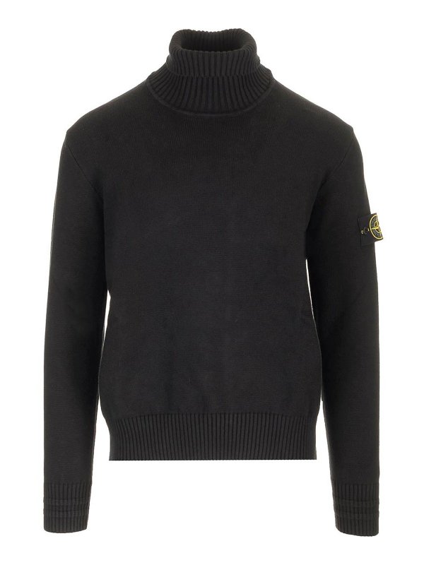 STONE ISLAND: crew necks - Crewneck Sweater In Winter Cotton