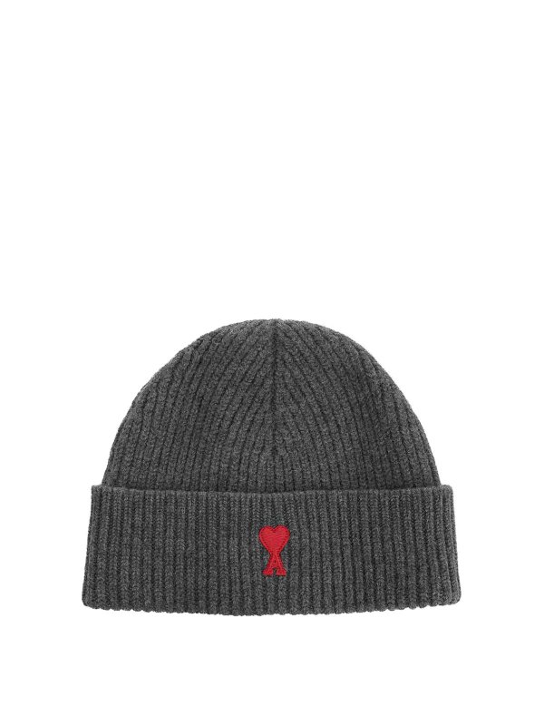 AMI PARIS: Gorros - Gorro - Gris