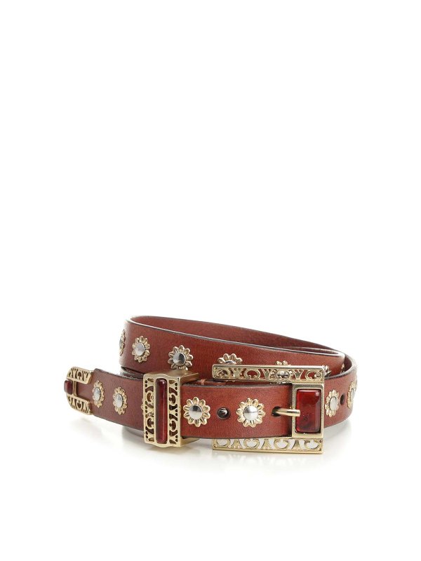GOLDEN GOOSE: Ceintures - Ceinture - Marron