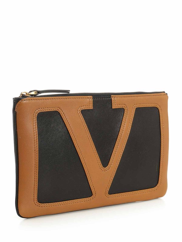 VALENTINO GARAVANI: wallets & purses online - Pouch In Nappa Leather