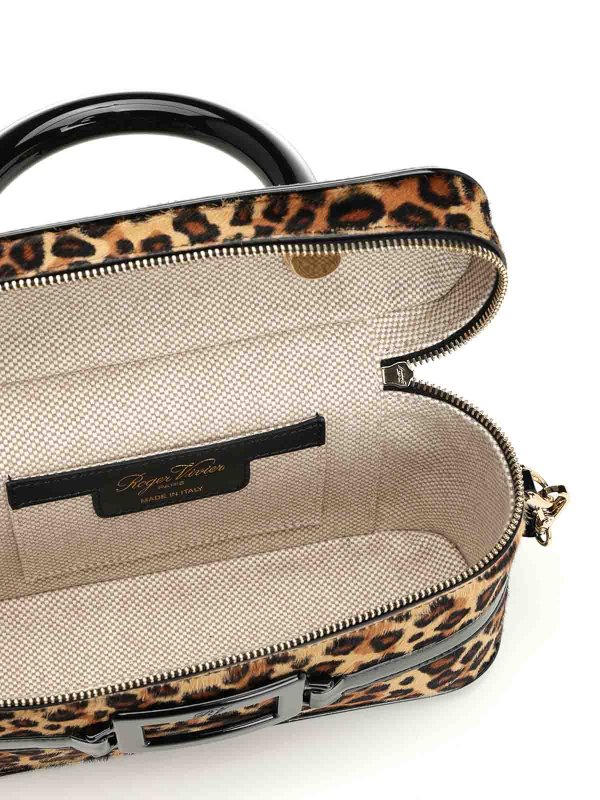 Belle Vivier Leopard-Print Buckle Tote Bag shop online: ROGER VIVIER