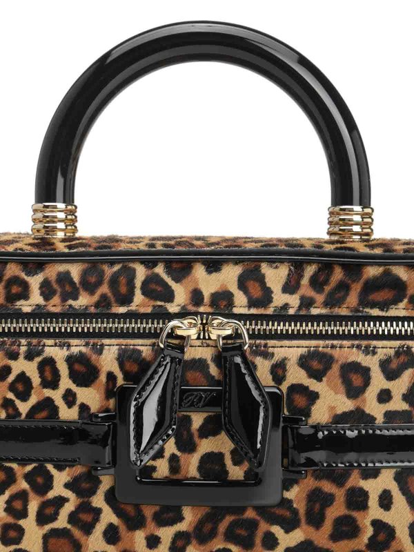 ROGER VIVIER buy online Belle Vivier Leopard-Print Buckle Tote Bag