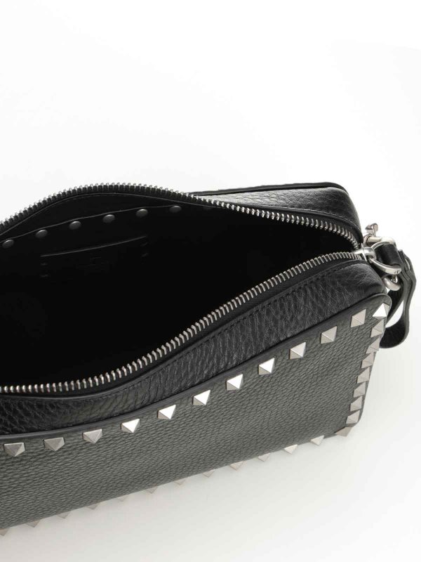 Rockstud Leather Shoulder Bag shop online: VALENTINO GARAVANI