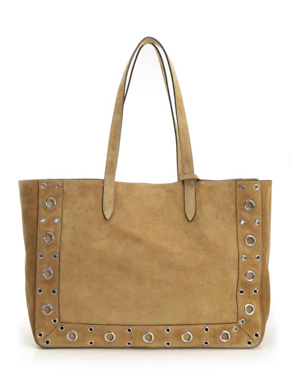 The Best Shops VALENTINO GARAVANI: totes bags - Nellcte Large Suede Shopping Bag