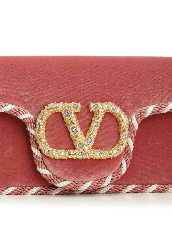 VALENTINO GARAVANI buy online Loc Mini Velvet Clutch
