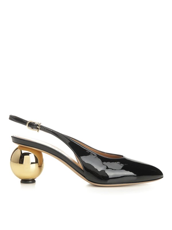 SALVATORE FERRAGAMO: sandals - Patent Leather Slingback